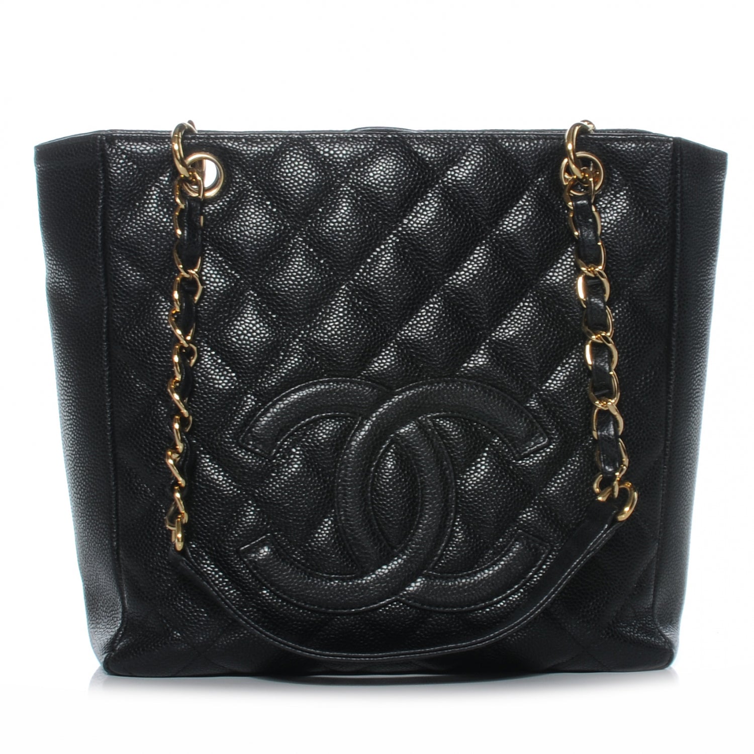 Chanel Caviar Petit Shopping Tote PST Black 1 of 7