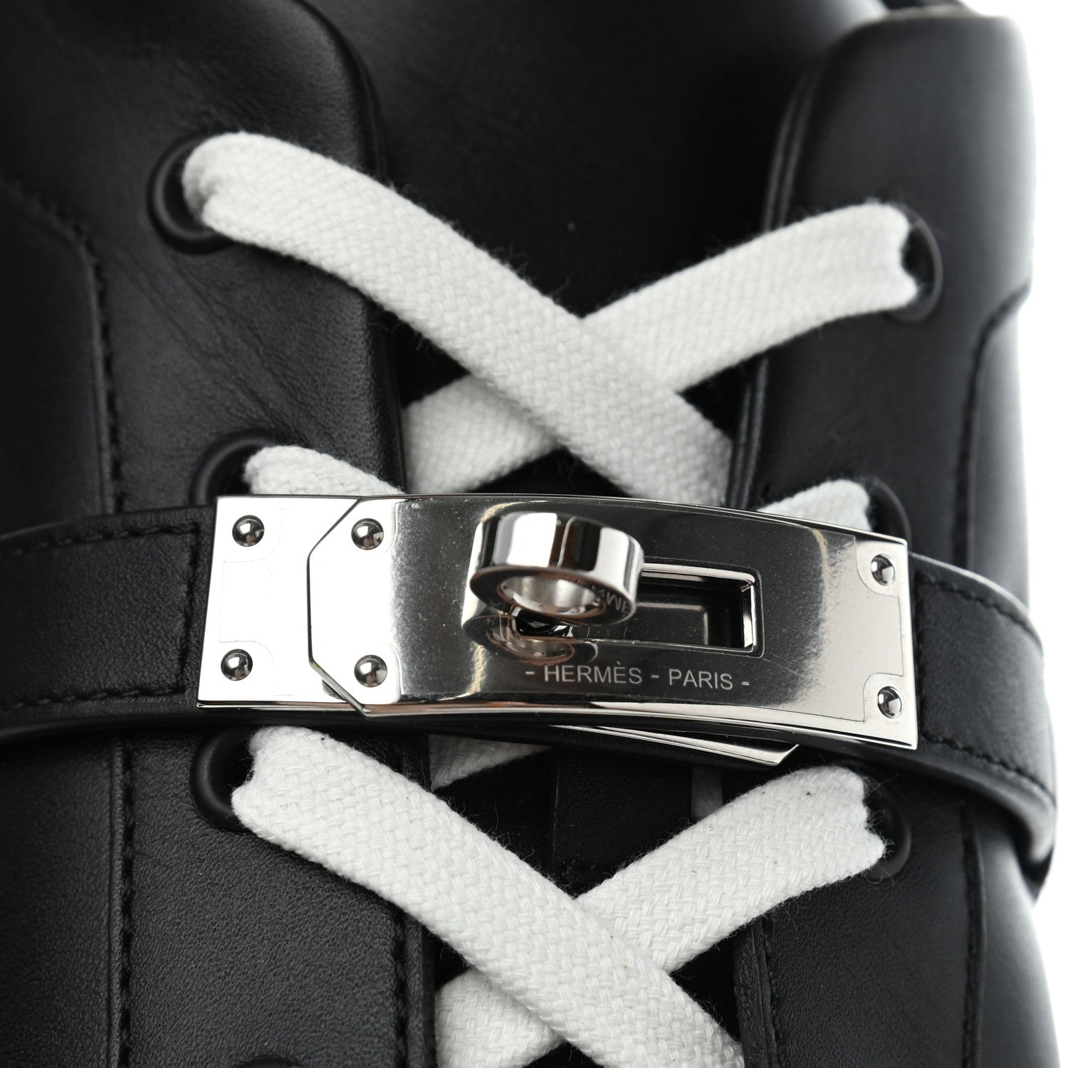Hermes Calfskin Day Sneakers 42 Black 8 of 10