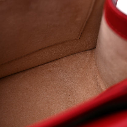 Gucci Calfskin Sylvie Web Small Queen Margaret Top Handle Bag Blue Agata Hibiscus Red Mystic White Sugar Pink 11 of 12
