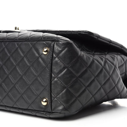 Chanel Calfskin Quilted XXL Travel Flap Bag Black 8 of 11