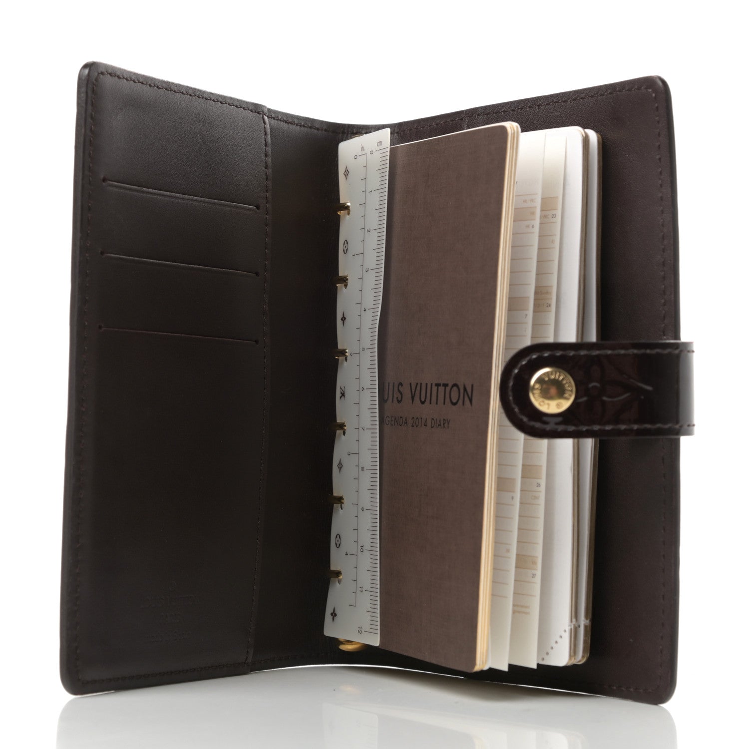 Louis Vuitton Vernis Small Ring Agenda Cover Amarante 5 of 6