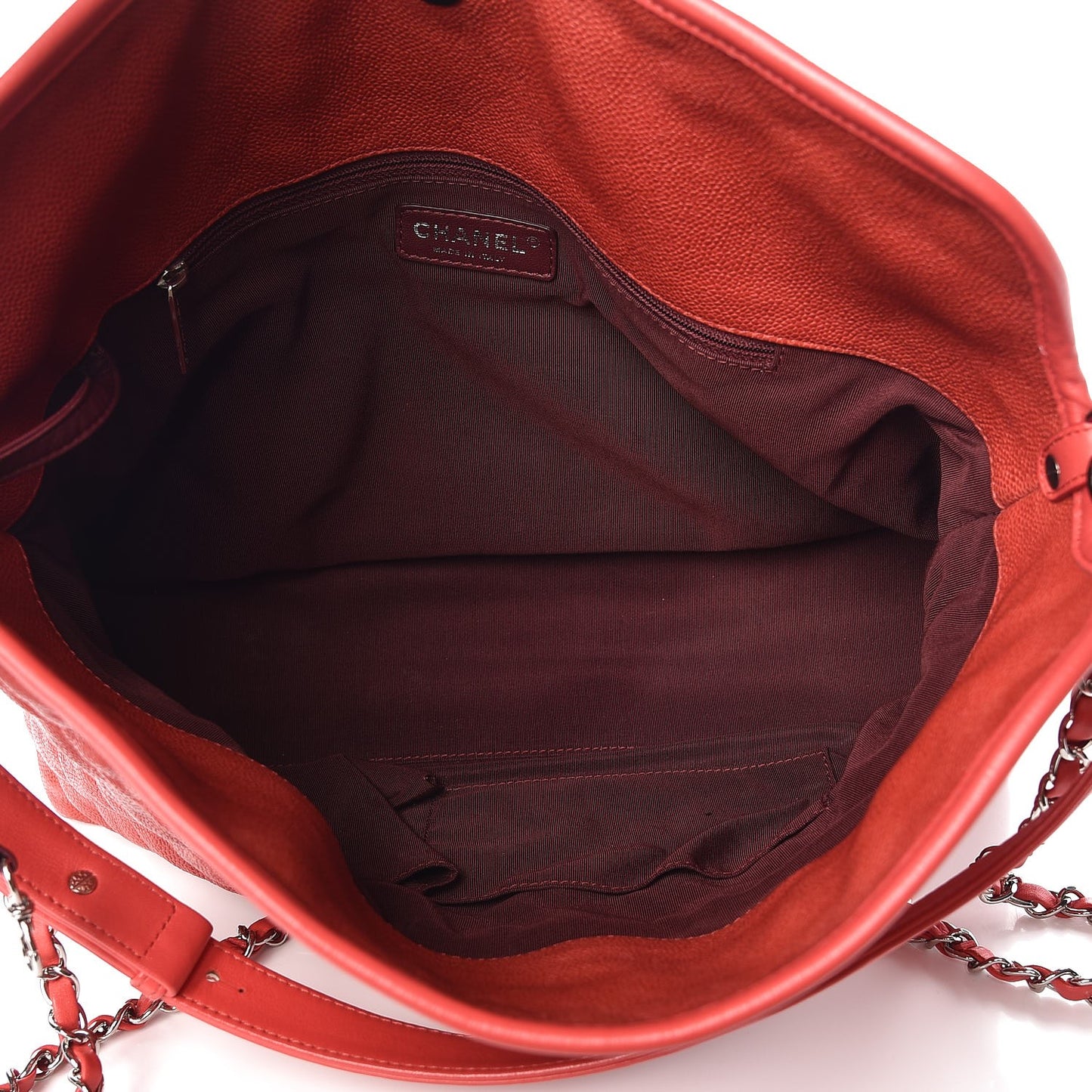 Caviar Quilted French Riviera Hobo Red
