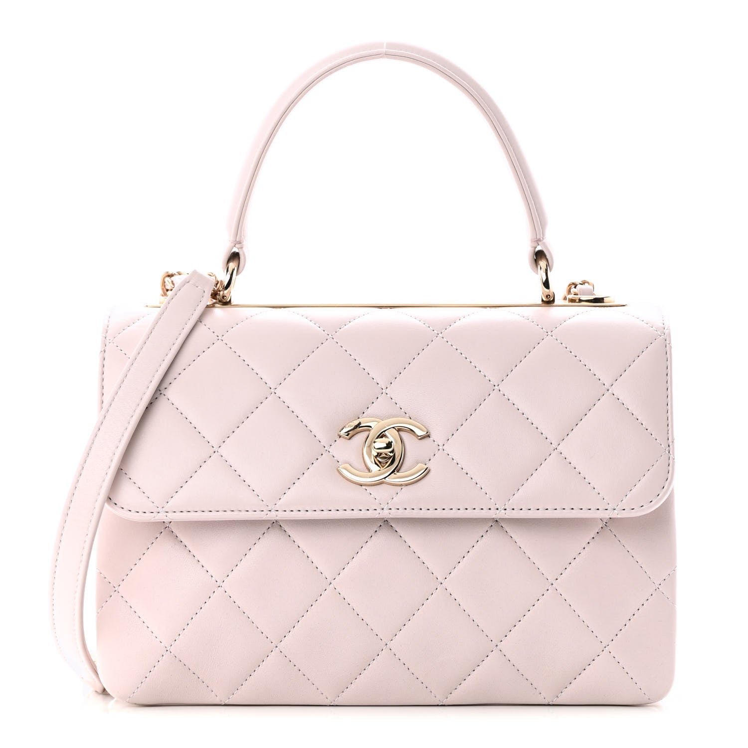 Chanel Lambskin Quilted Small Trendy CC Flap Dual Handle Bag Lilas Lilac 1 of 11