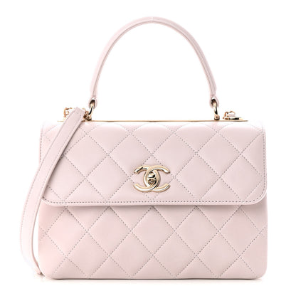 Chanel Lambskin Quilted Small Trendy CC Flap Dual Handle Bag Lilas Lilac 1 of 11