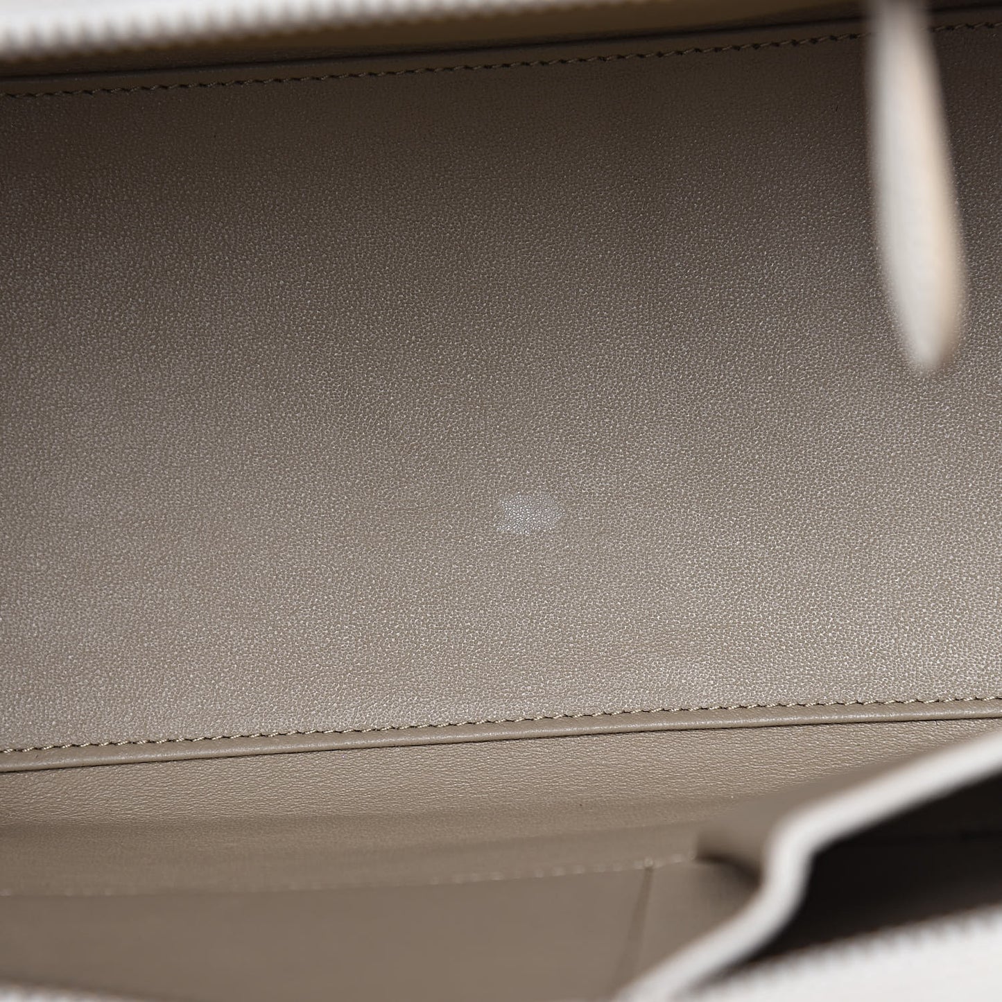 Goatskin Micro Luggage White