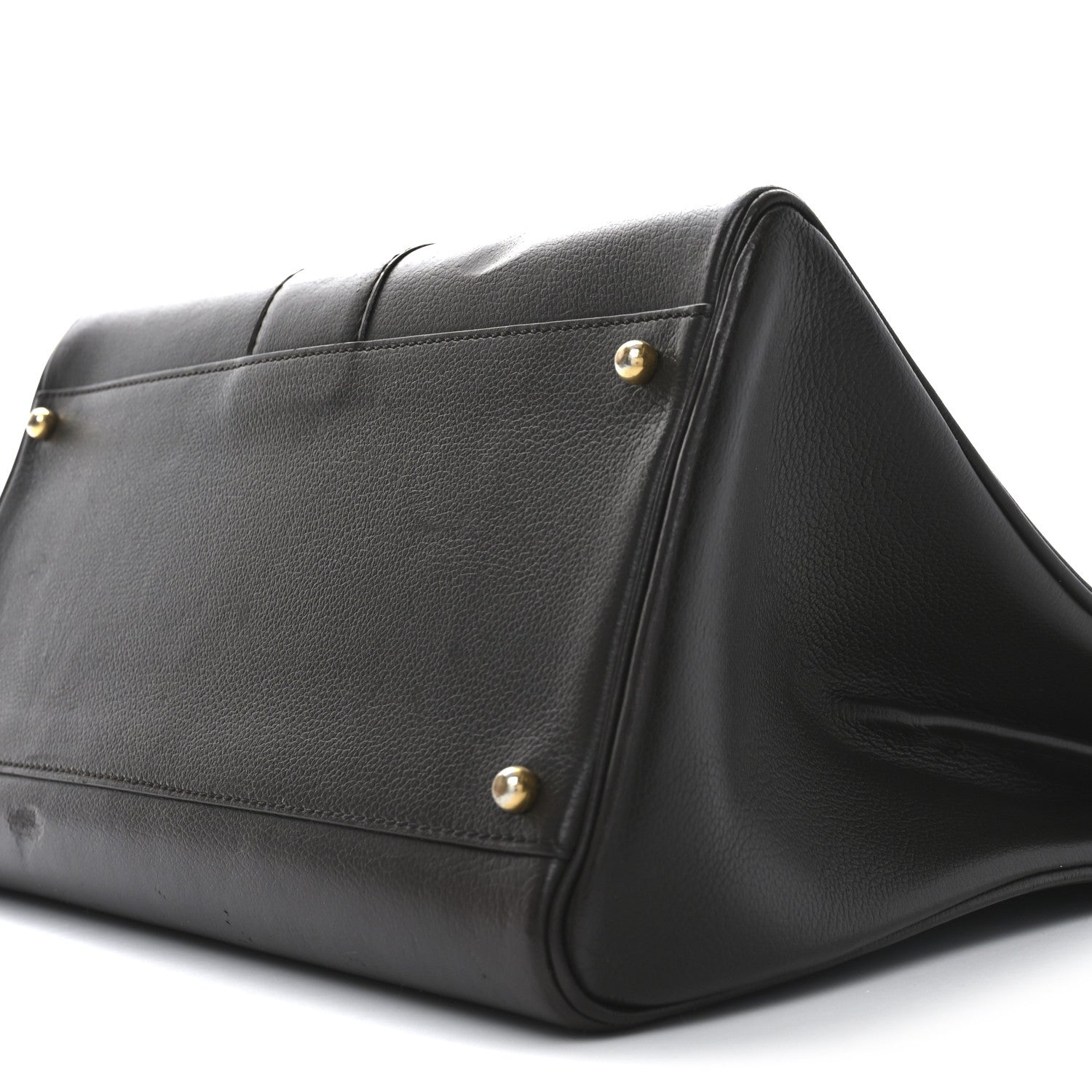 Delvaux Grained Calfskin MM Brillant Satchel Brown 9 of 9