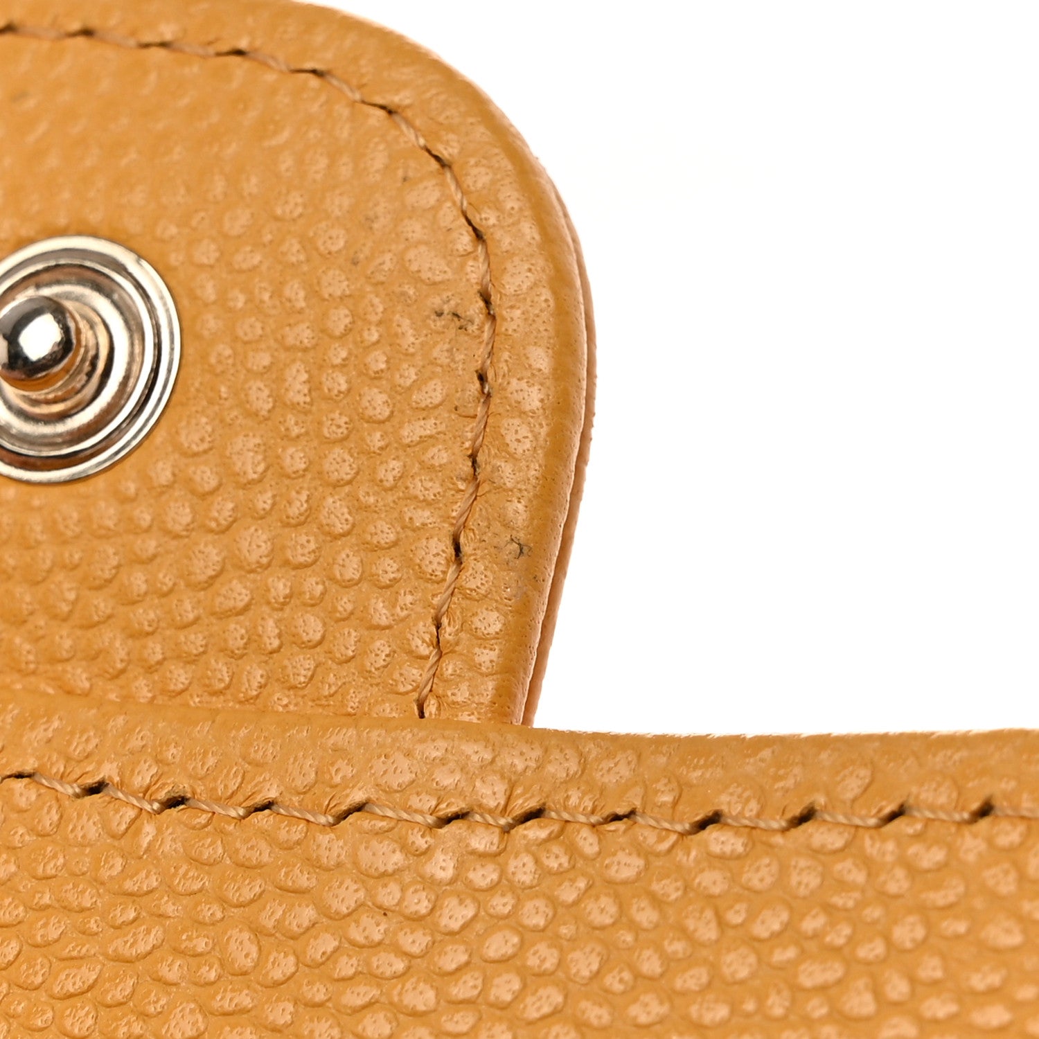 Chanel Caviar Quilted Flap Card Holder Wallet Yellow 11 of 12