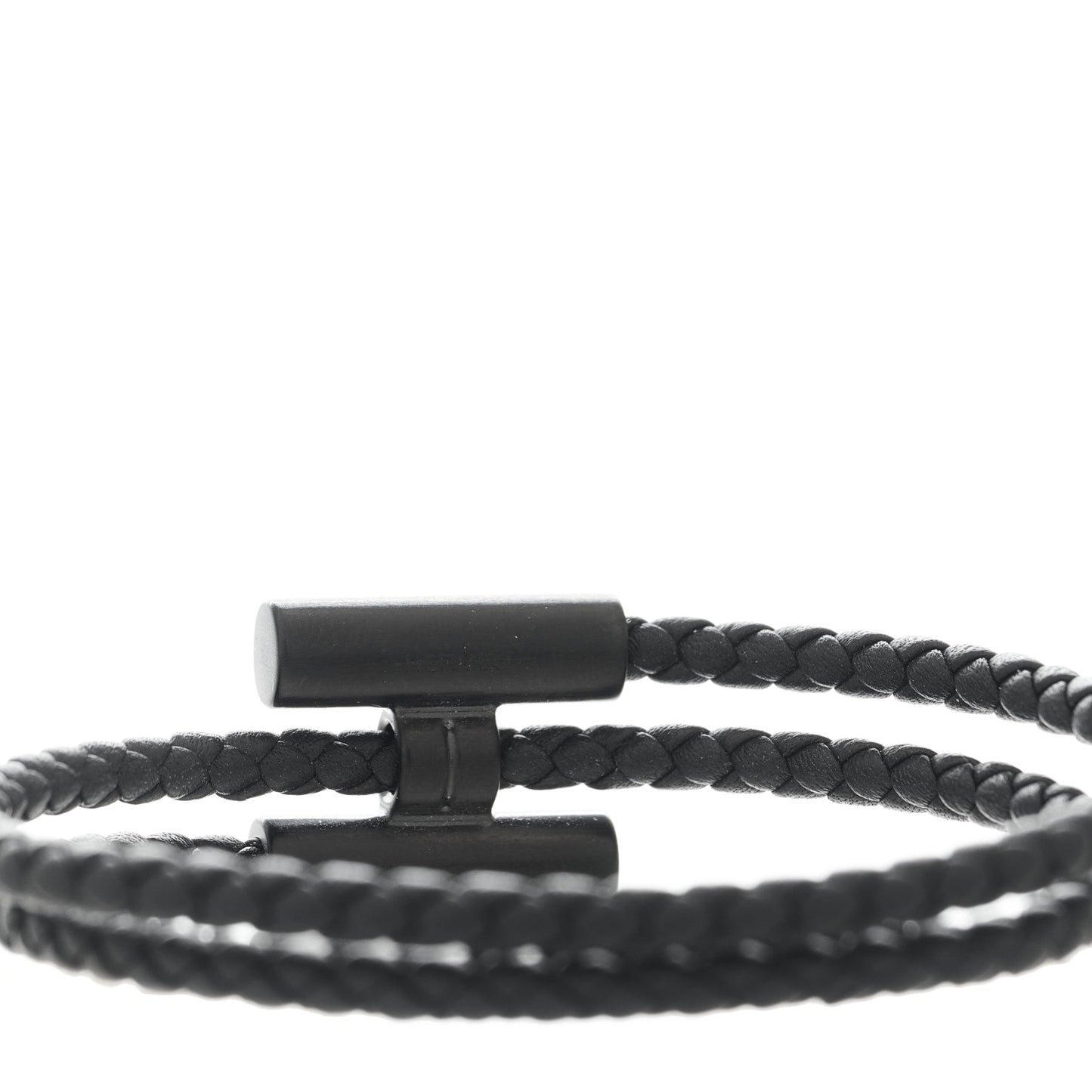 Swift Double Wrap Cord Tournis Tresse Bracelet Black