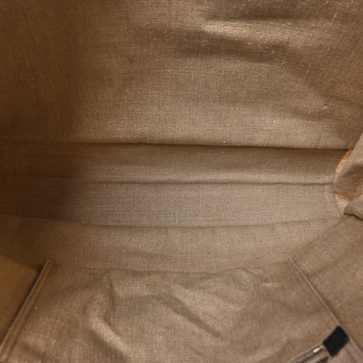 Saint Laurent SAINT LAURENT Linen Calfskin Rive Gauche Tote Optic White 5 of 10