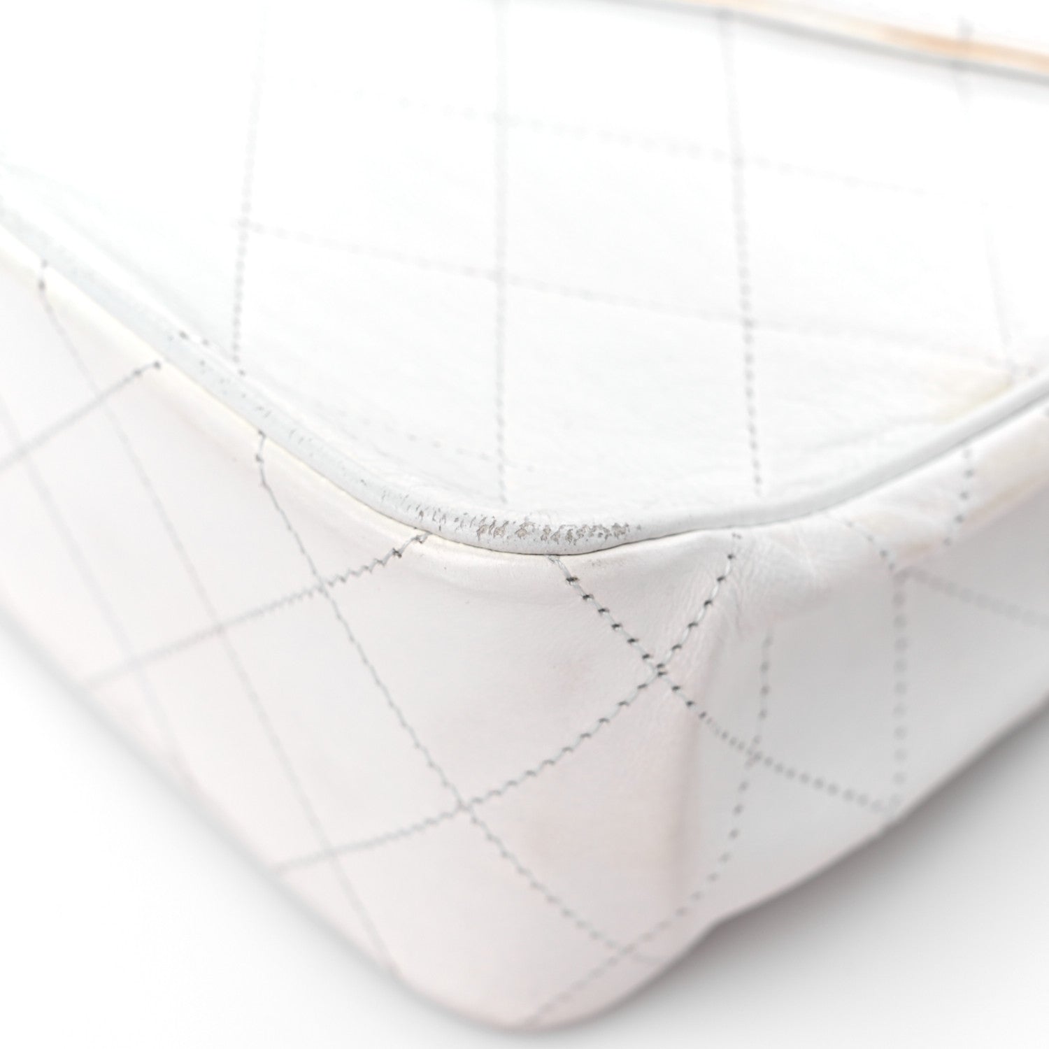 Chanel Lambskin Quilted Envelope Flap White 10 of 16