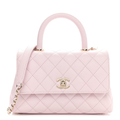 Chanel Caviar Quilted Mini Coco Handle Flap Light Pink 1 of 11