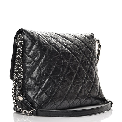 Chanel Crackled Aged Calfskin Big Bang Flap Black 3 of 8