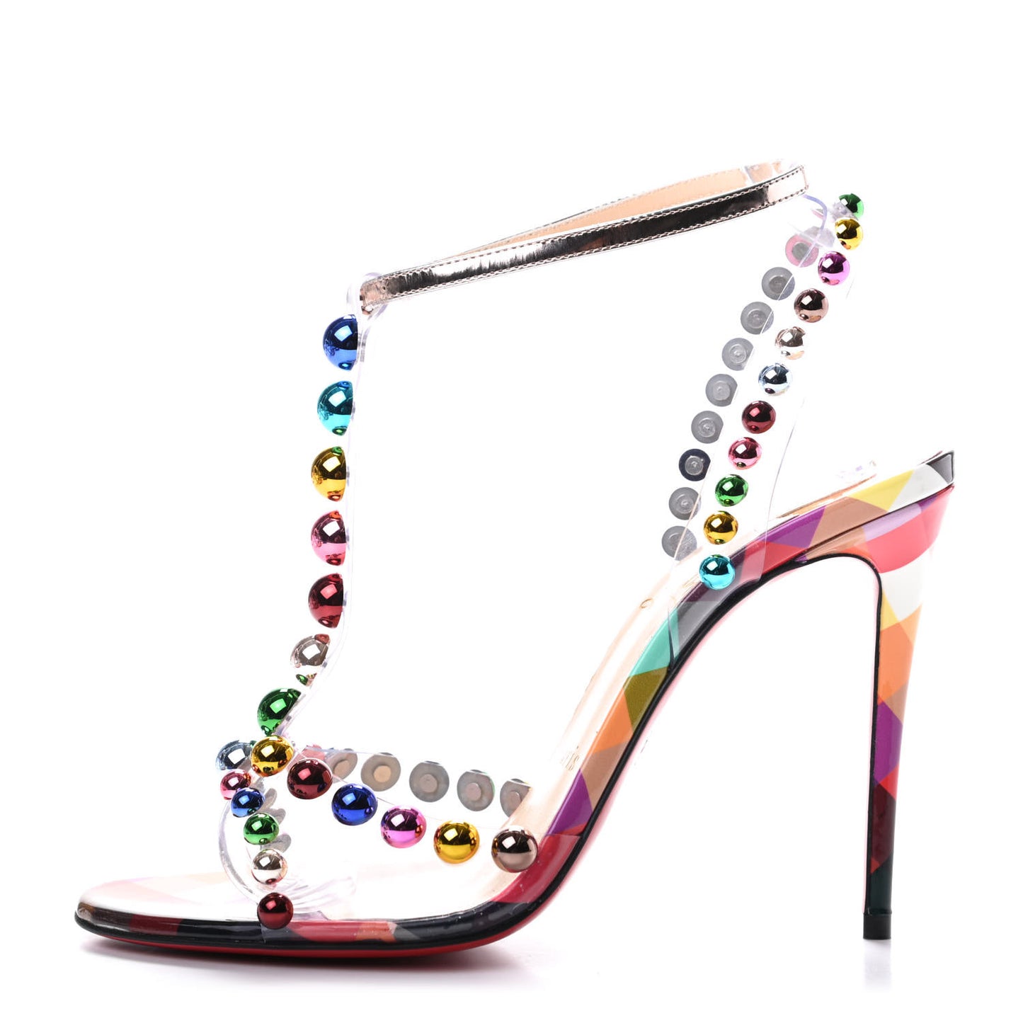 Patent PVC Faridaravie 100 Sandals 37 Multicolor