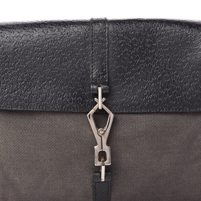 Gucci Calfskin Bamboo Handle Jackie O Hobo Black 10 of 10