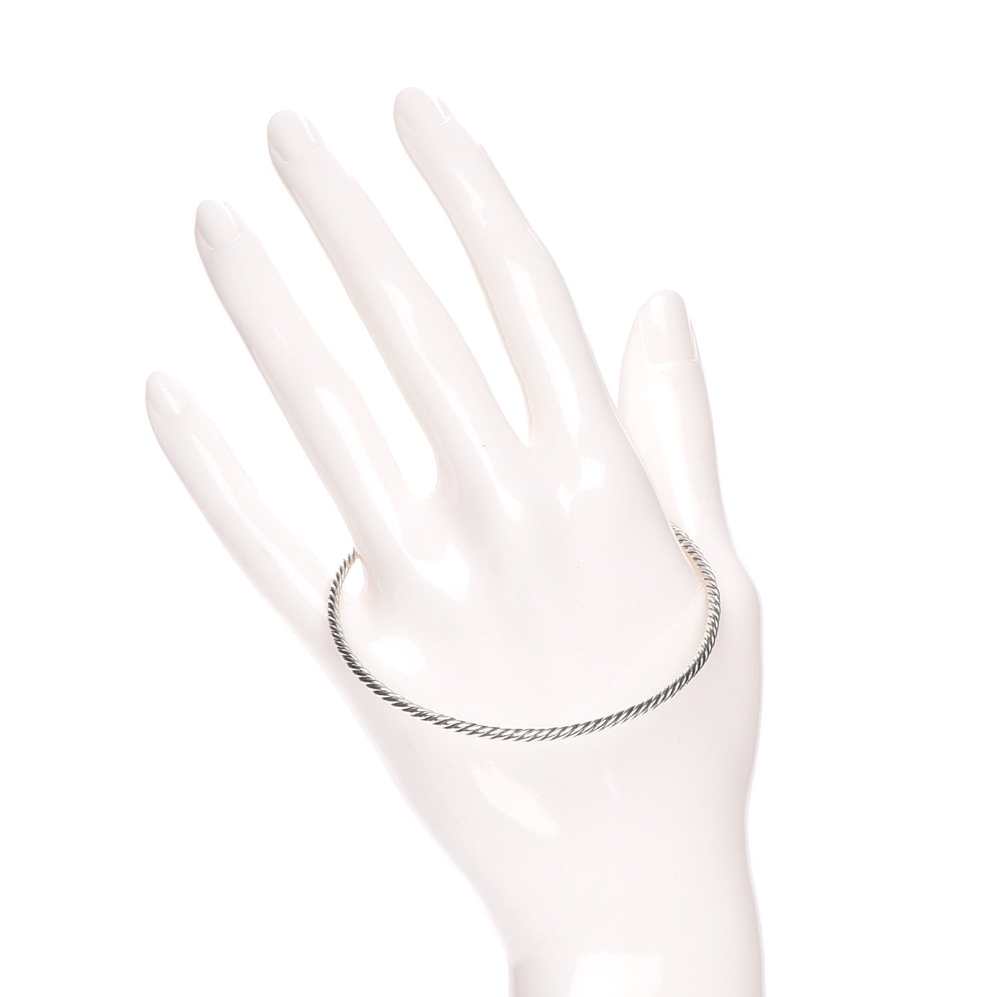 Sterling Silver 2.5mm Cable Bangle