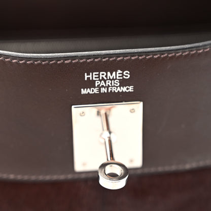 Hermes Pony Hair Swift Kelly Retourne 35 Chocolate 6 of 12