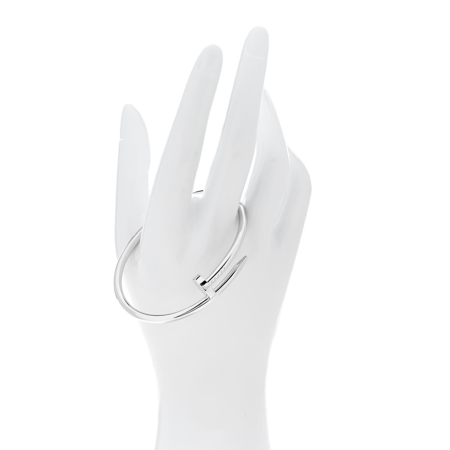 Cartier 18K White Gold Juste Un Clou Bracelet 17 2 of 6