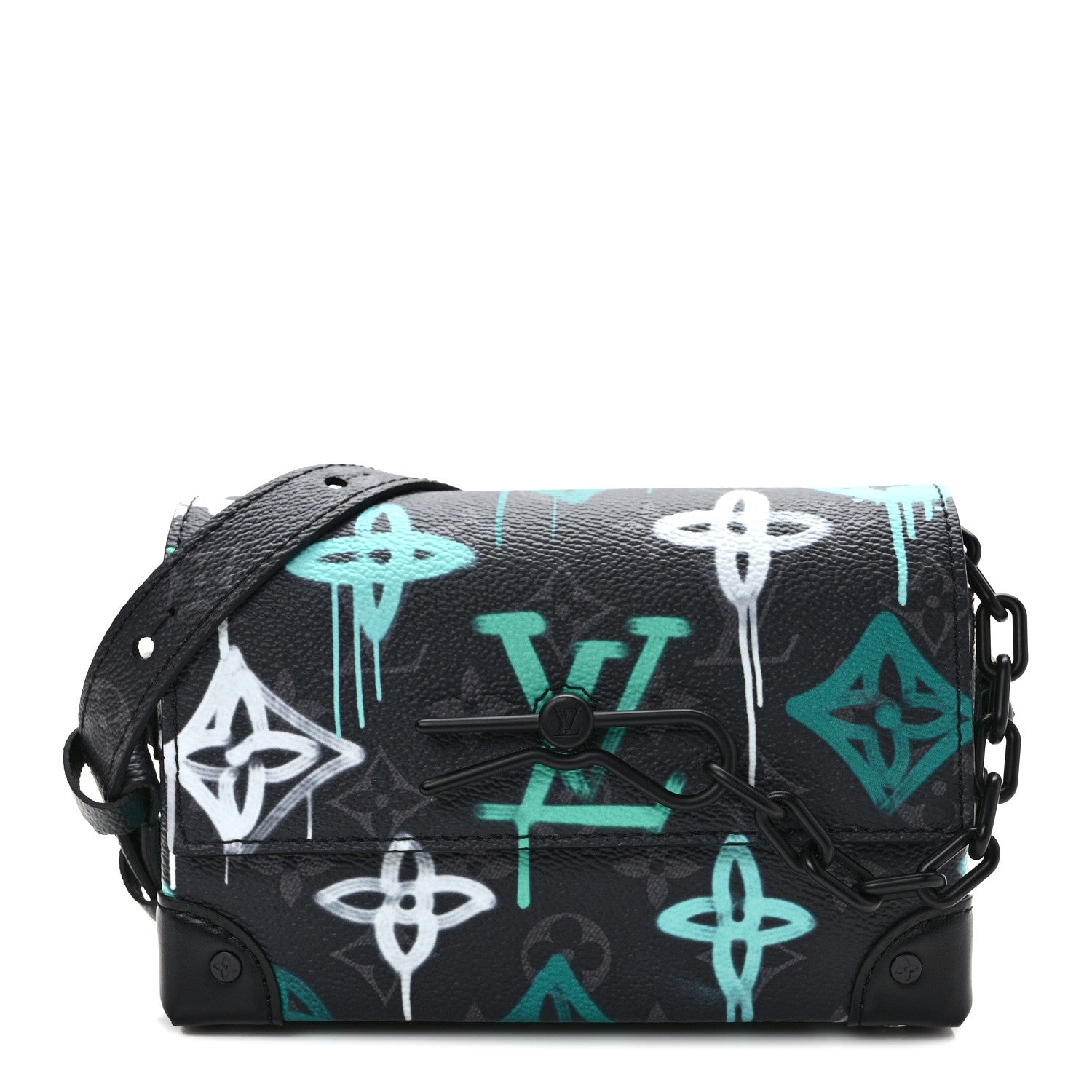 Louis Vuitton Monogram Eclipse Steamer Wearable Wallet Graffiti Multicolor 1 of 8