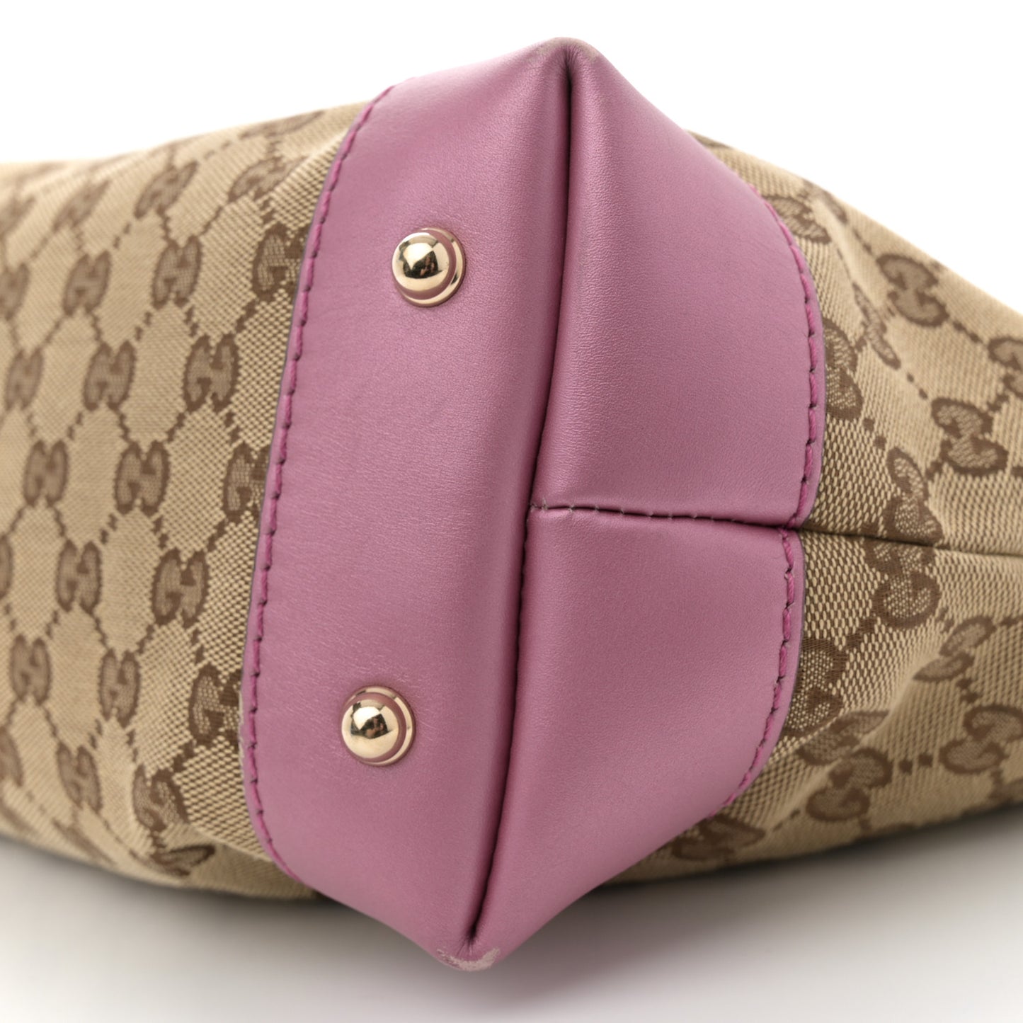Monogram Small Heart Bit Charm Hobo Pink