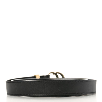 Gucci Moon Calfskin Torchon Double G 25mm Belt 85 34 Black 2 of 6
