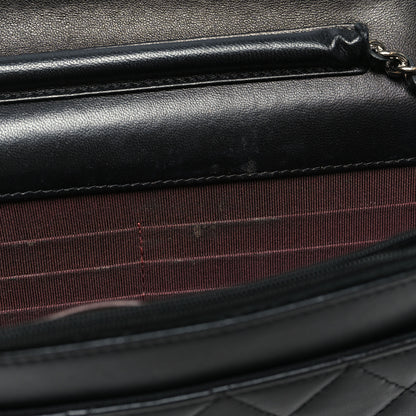 Chanel Lambskin Quilted Wallet On Chain WOC Black 12 of 13