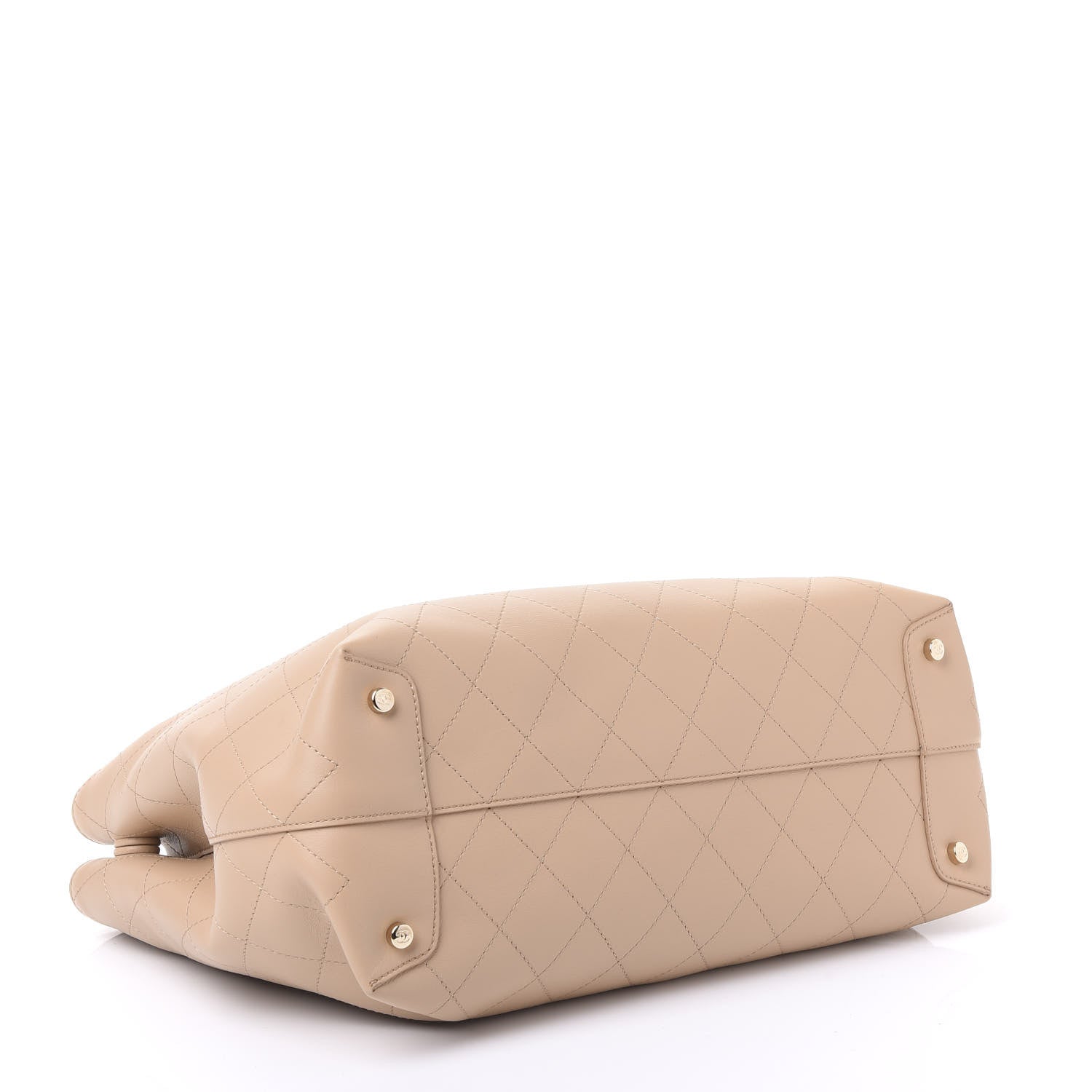 Chanel Calfskin Large Serial Shopper Tote Beige 3 of 11