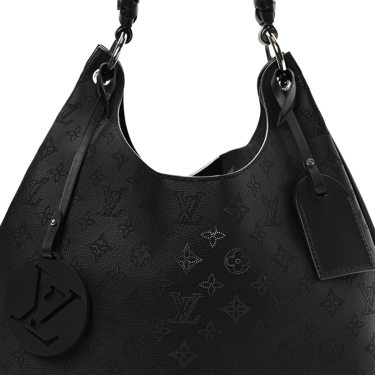 Louis Vuitton Mahina Carmel Hobo Black 6 of 8