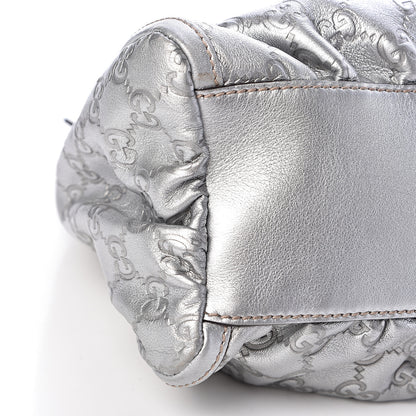 Gucci Metallic Guccissima Medium D Gold Hobo Silver 10 of 13