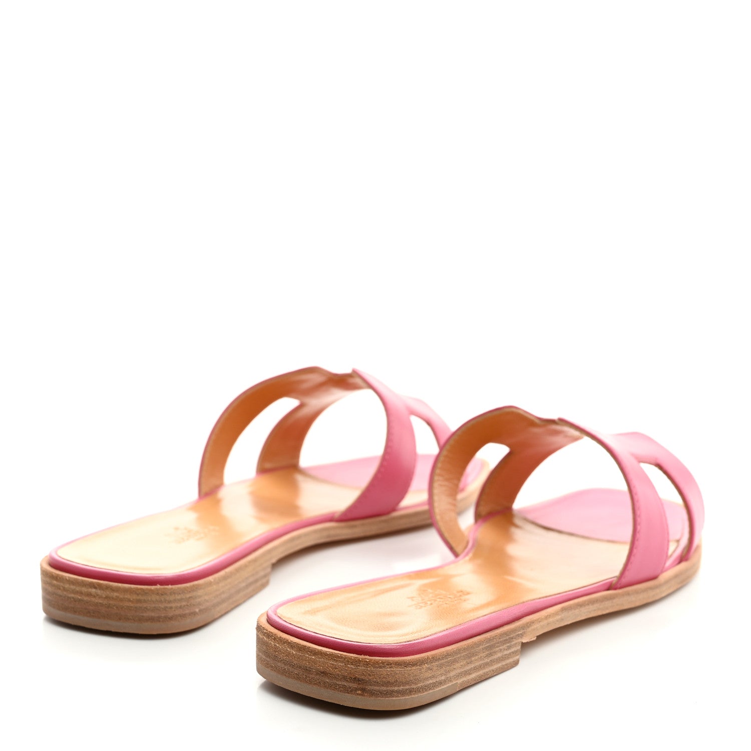 Hermes Box Calfskin Oran Sandals 39 Rose Petale 4 of 8