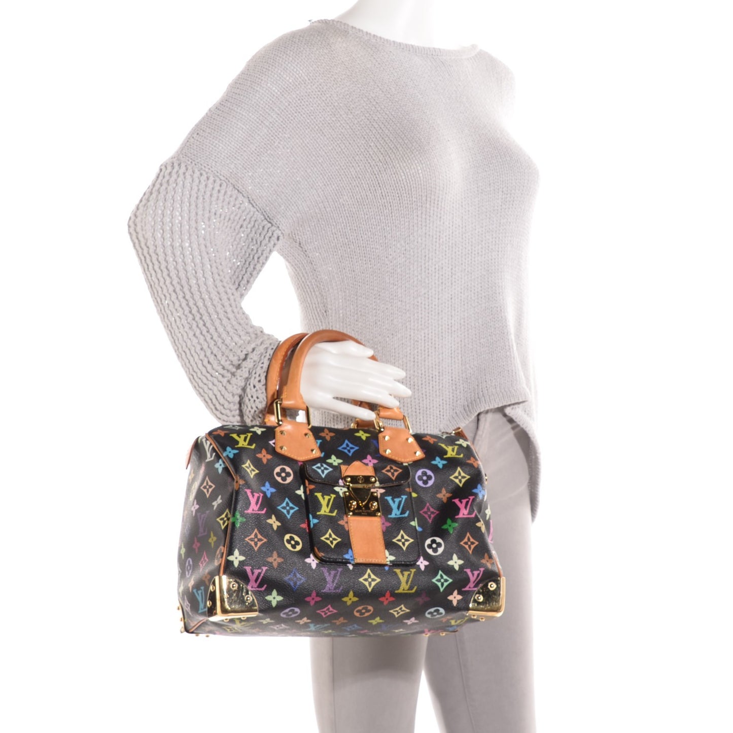 Monogram Multicolor Speedy 30 Black