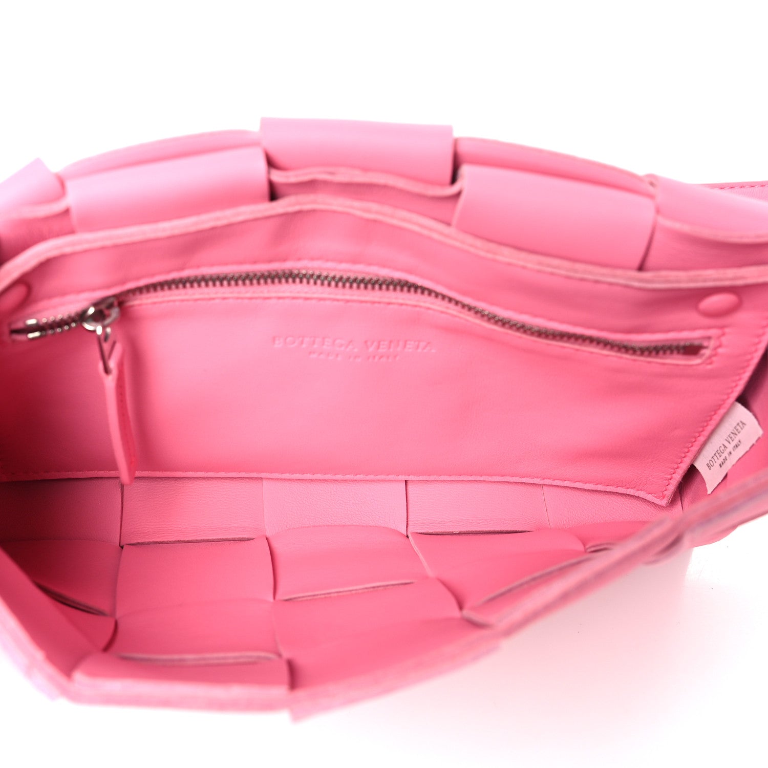 Bottega Veneta Lambskin Maxi Intrecciato Cassette Crossbody Bag Pink 5 of 10