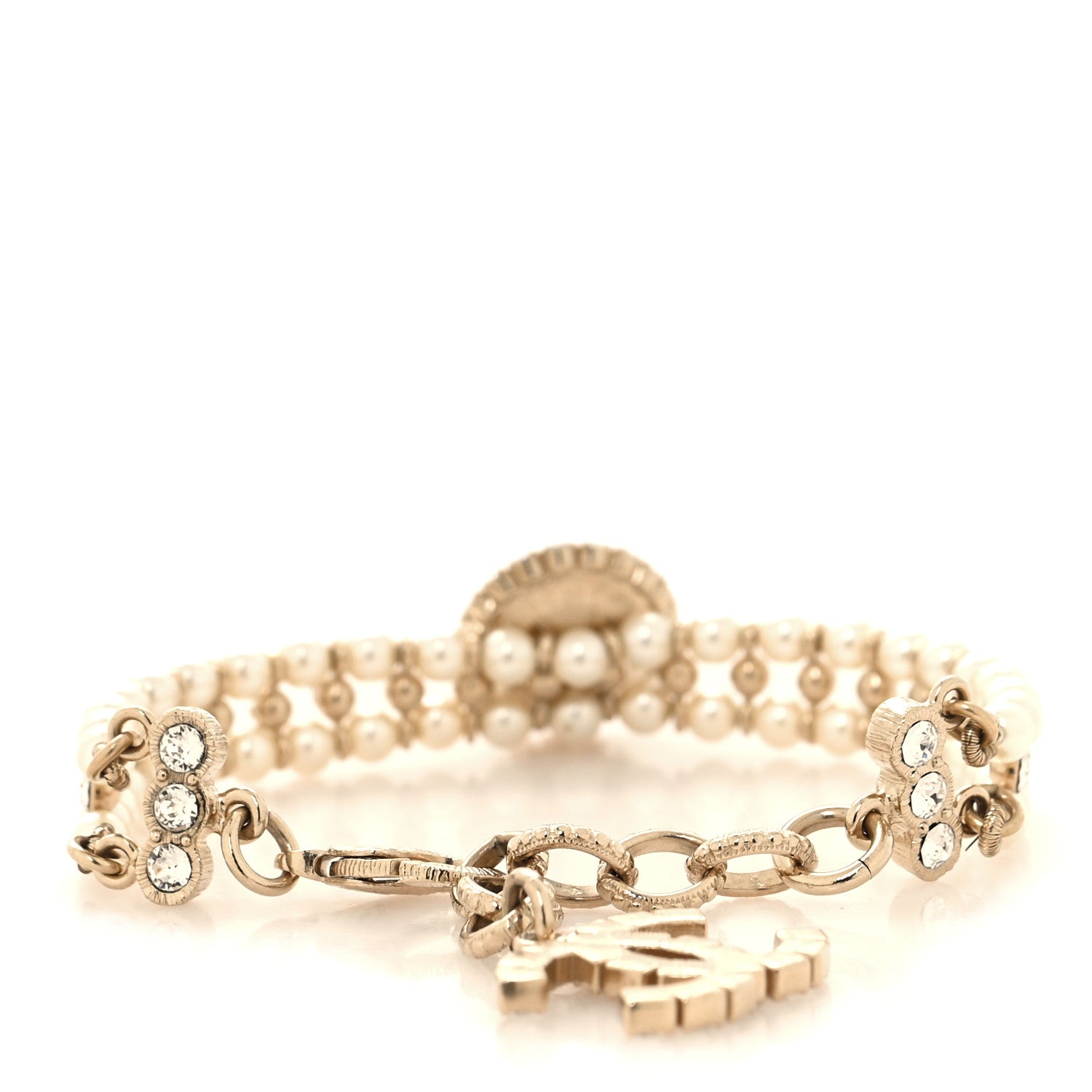Chanel Pearl CC Bracelet Gold 3 of 4