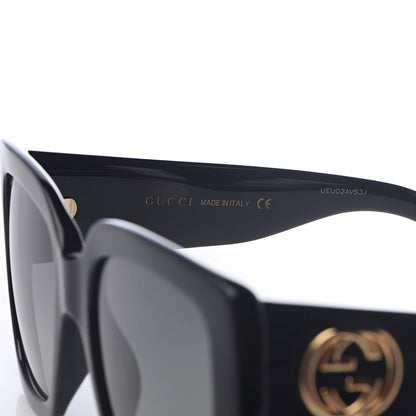 Gucci Acetate Square Frame Sunglasses GG0141S Black 6 of 7
