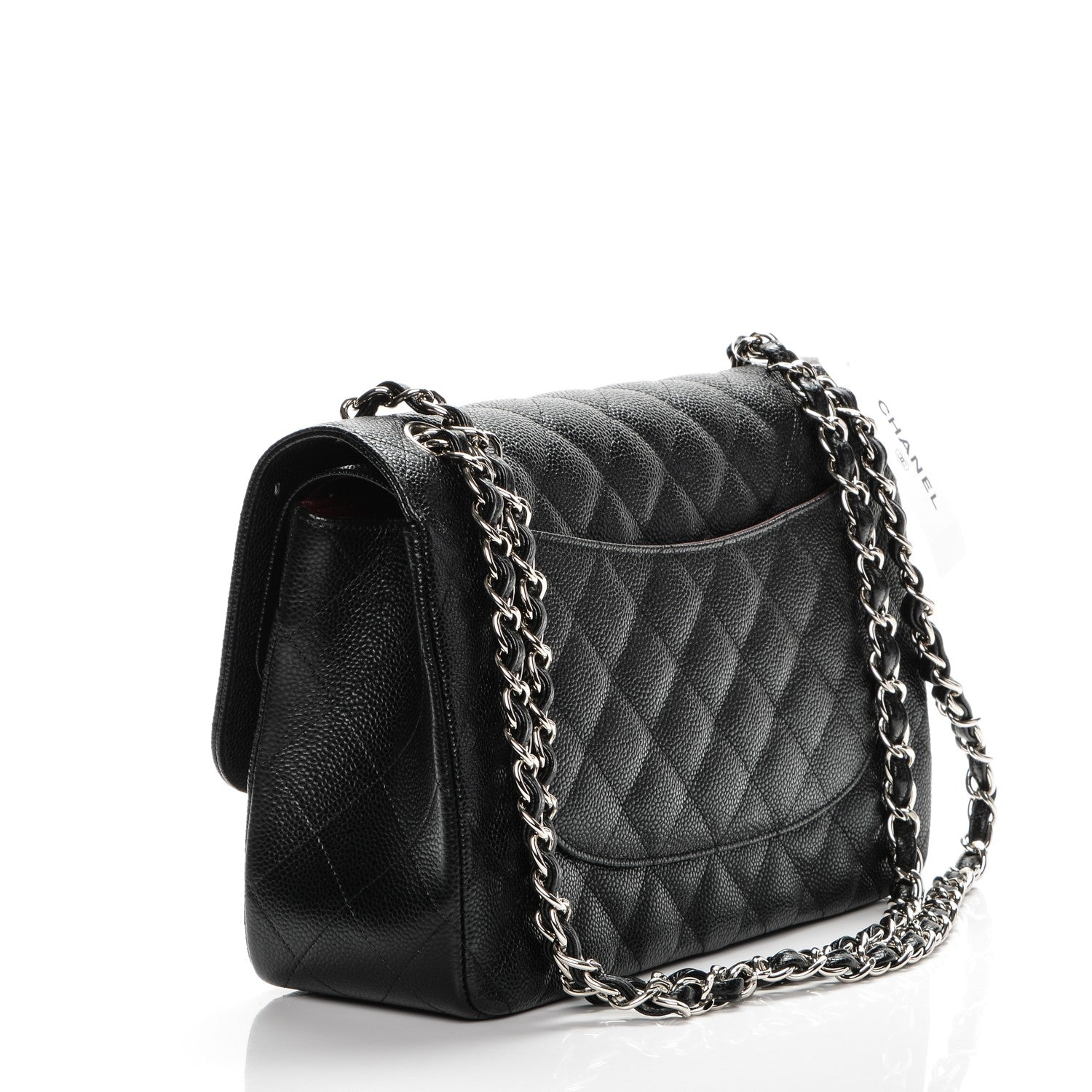 Chanel Caviar Quilted Jumbo Double Flap Black 3 of 7