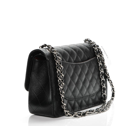 Chanel Caviar Quilted Jumbo Double Flap Black 3 of 7