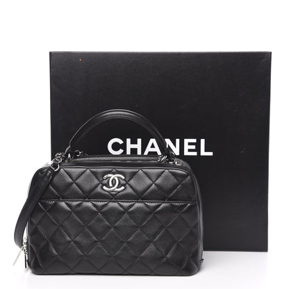 Chanel Lambskin Quilted Small Trendy CC Bowling Bag Black 15 of 15