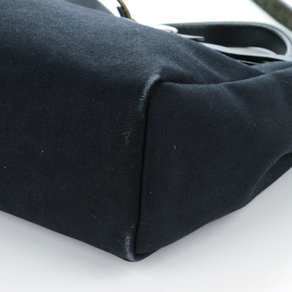 Hermes Toile Vache Calfskin Herbag 30 PM Black 4 of 12