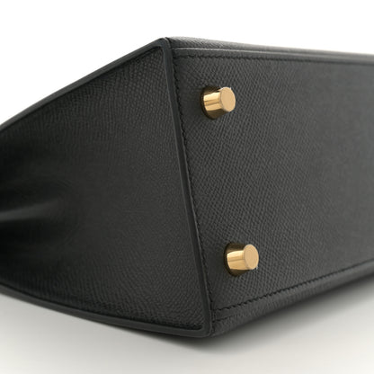 Hermes Epsom Kelly Sellier 25 Black 9 of 11