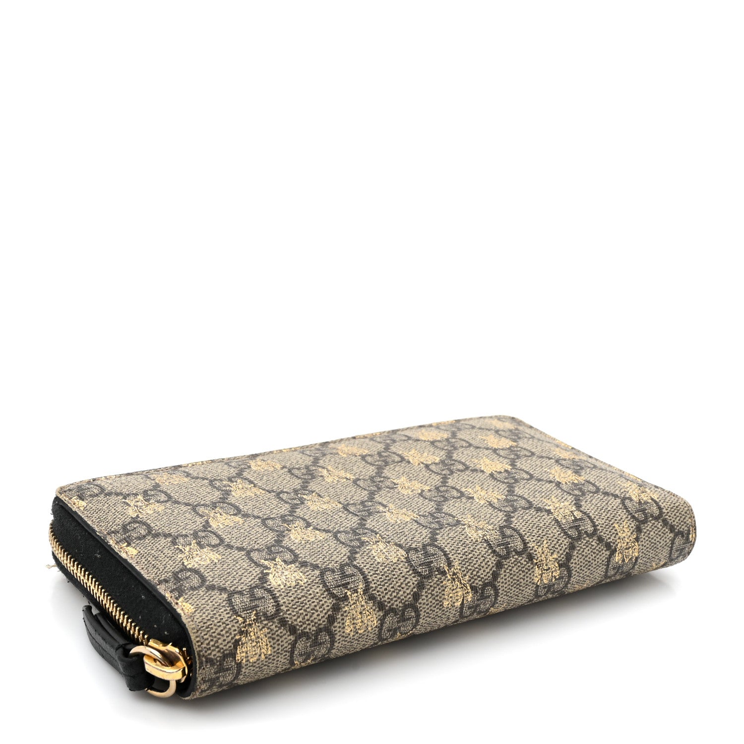 Gucci GG Supreme Monogram Bees Zip Around Wallet 4 of 16