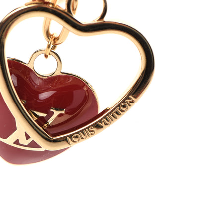 Louis Vuitton Coeurs Heart Bag Charm Key Holder Red 4 of 5