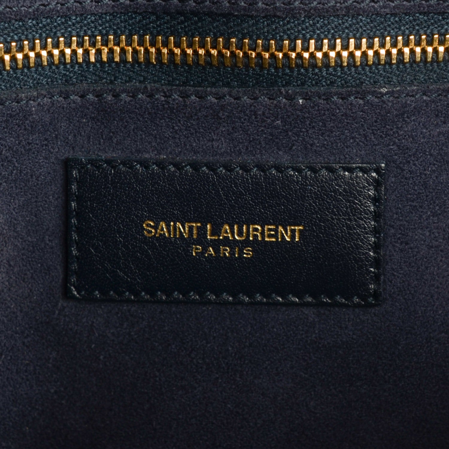 Saint Laurent Calfskin Large Sac de Jour Carryall Navy Blue 7 of 8