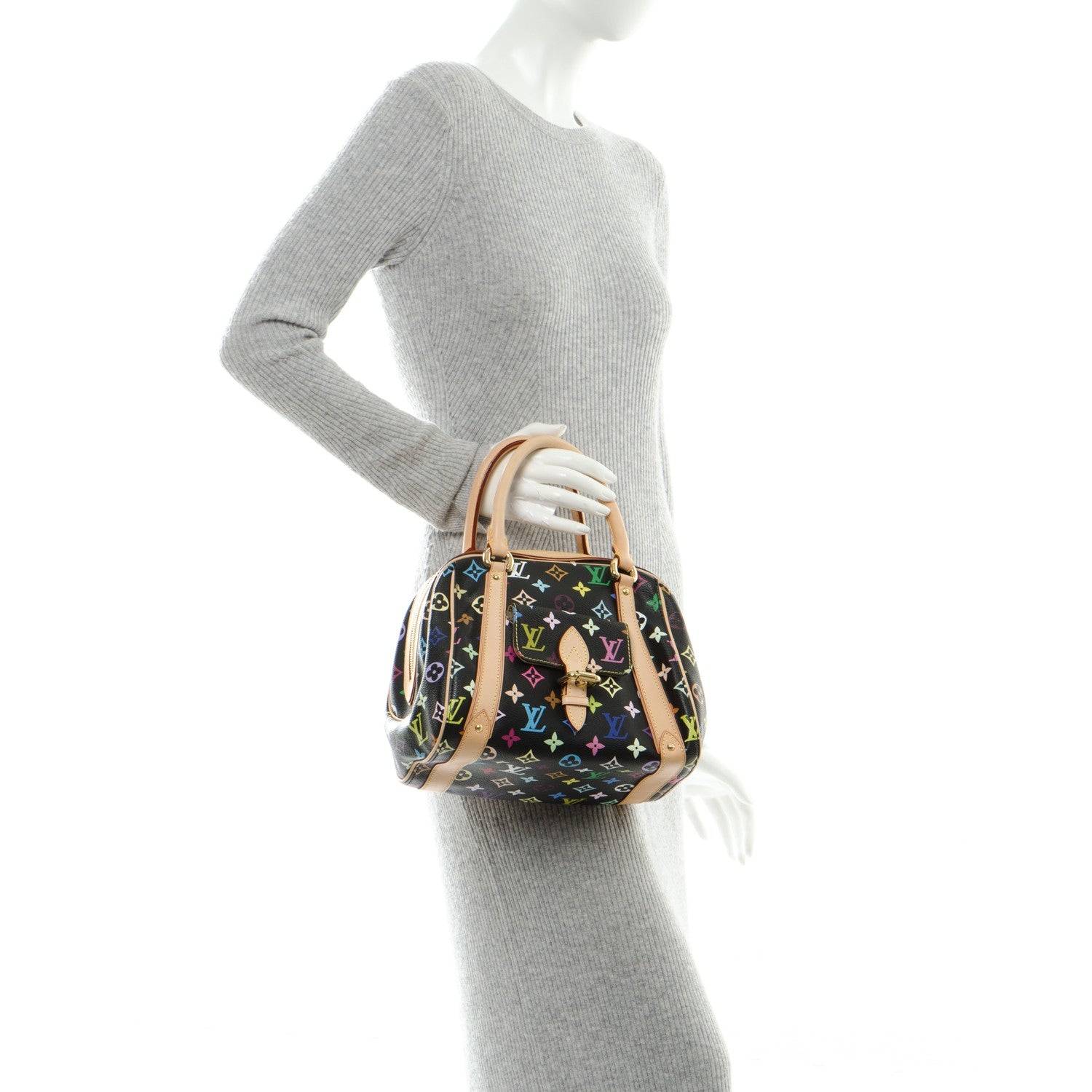 Louis Vuitton Monogram Multicolor Priscilla Black 2 of 7
