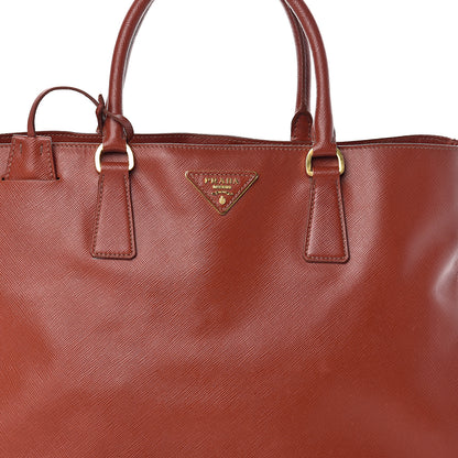 Prada Saffiano Lux Large Tote Bacca 6 of 8