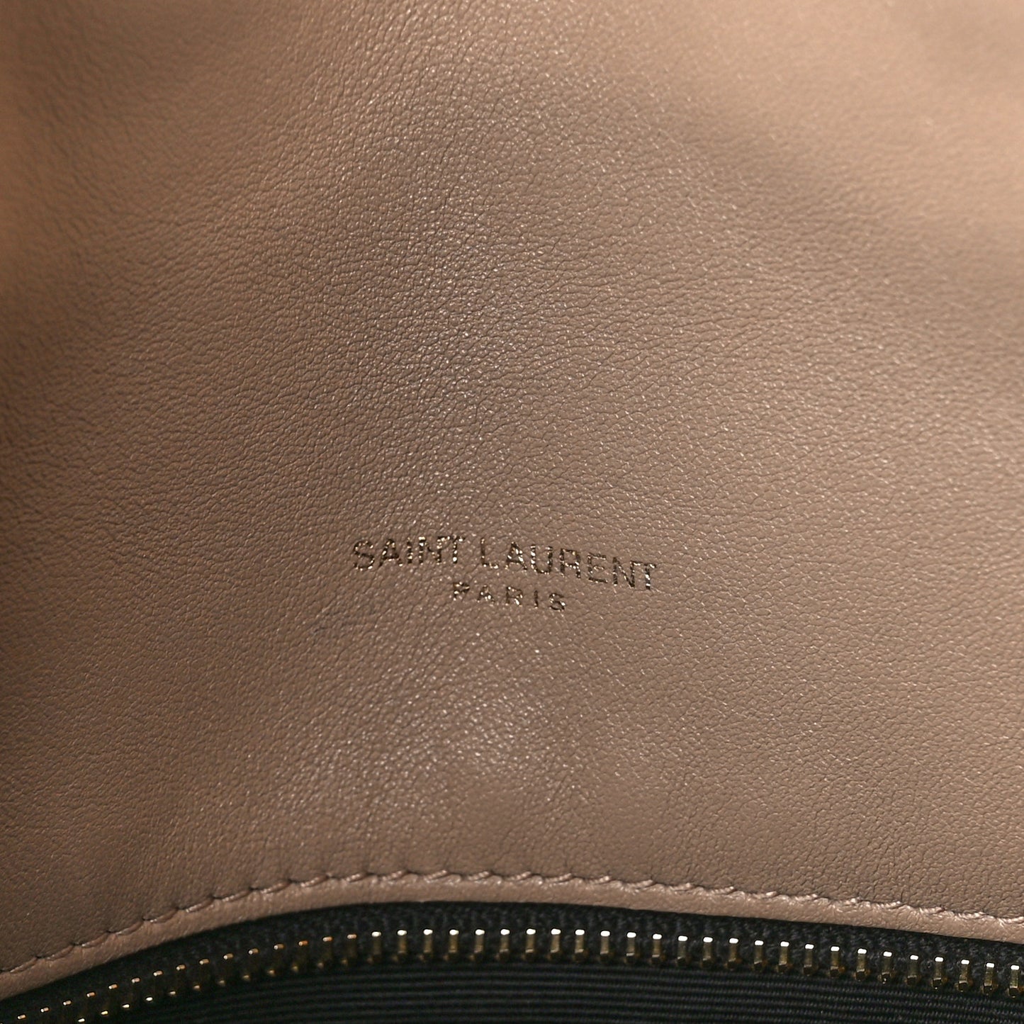 Lambskin Quilted Medium Loulou Puffer Monogram Chain Satchel Dark Beige