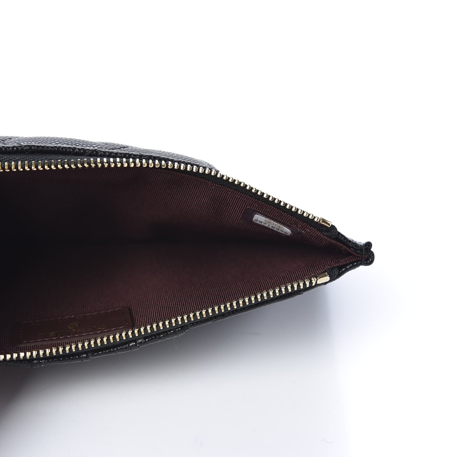 Chanel Caviar Quilted Classic Flat Wallet Pouch Black 4 of 9