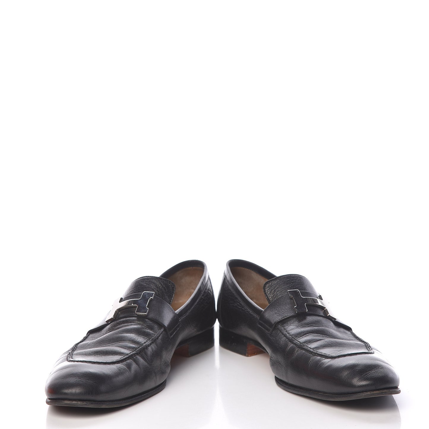 Goatskin Mens Paris Loafers 43 Black