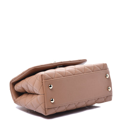 Chanel Caviar Quilted Mini Coco Handle Flap Brown 4 of 9