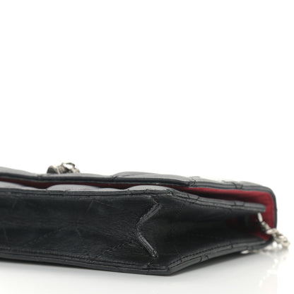 Alexander McQueen Calfskin Quilted Graffiti Skull Small Chain Crossbody Bag Black 5 of 8