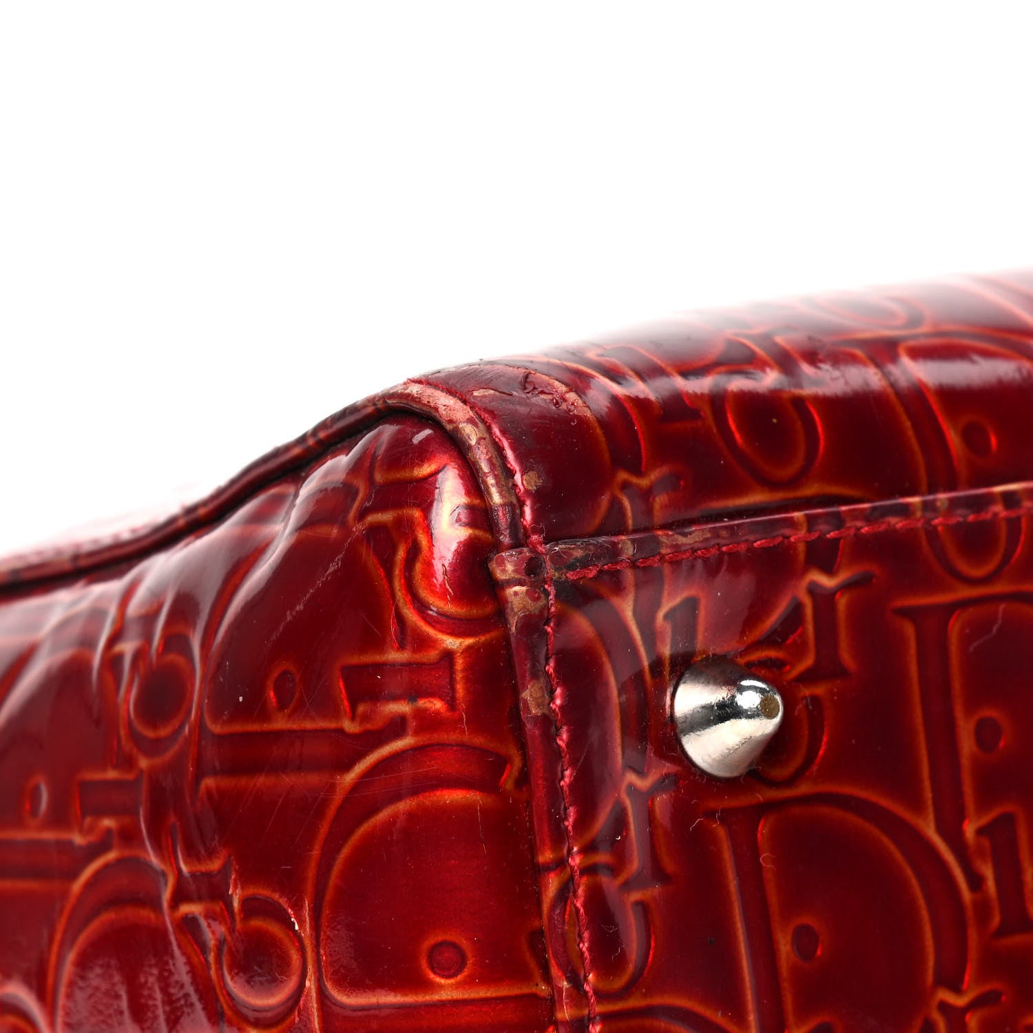 Christian Dior Patent Ultimate Medium Lady Dior Rouge 6 of 8