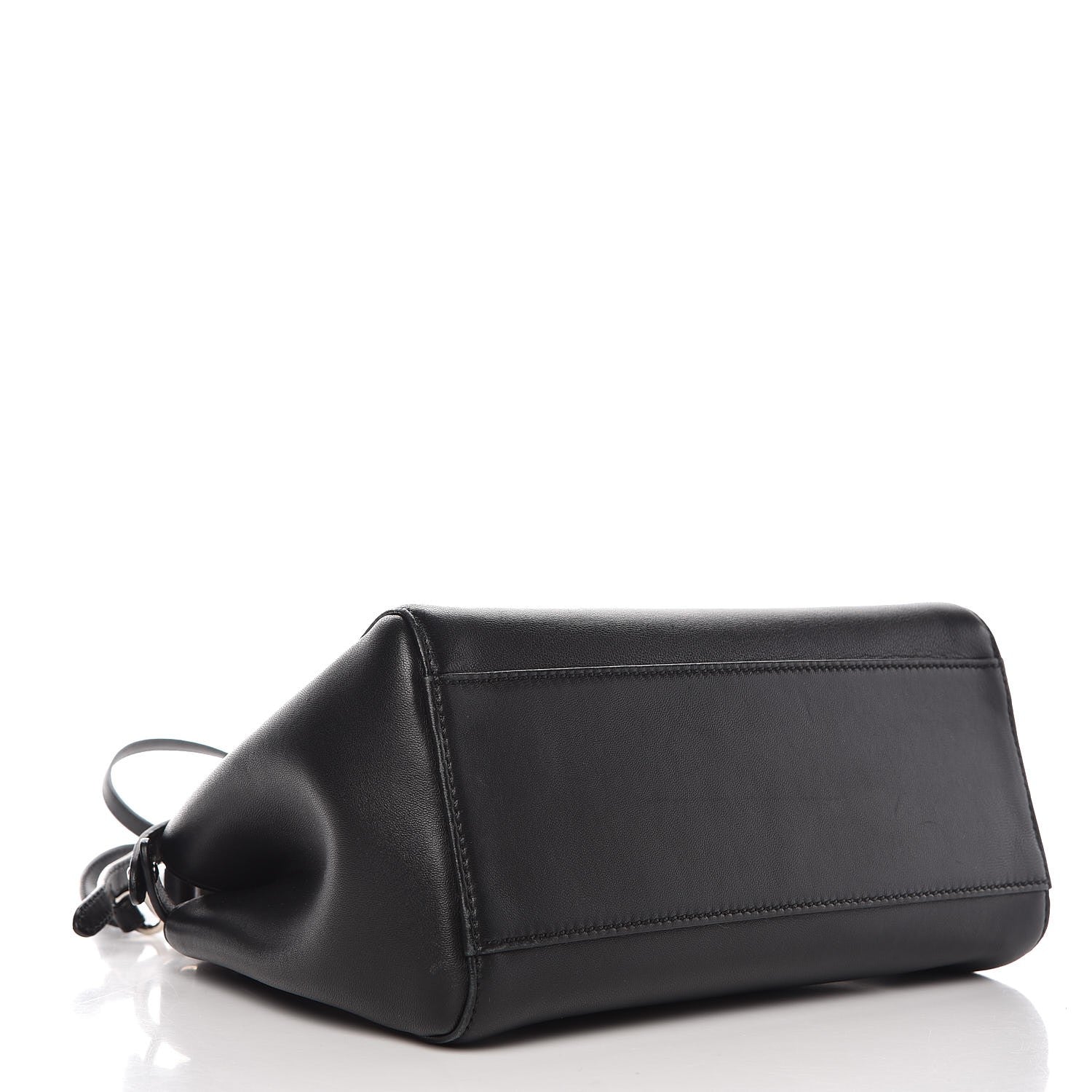 Fendi Nappa Karung Monster Eyes Mini Peekaboo Iconic Satchel Black Papavero 4 of 13